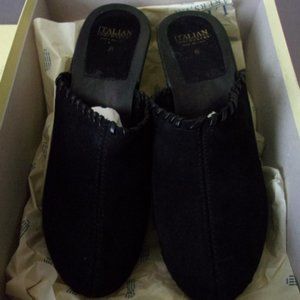 Italian Shoemakers, Inc Black Suede Mule/Clog